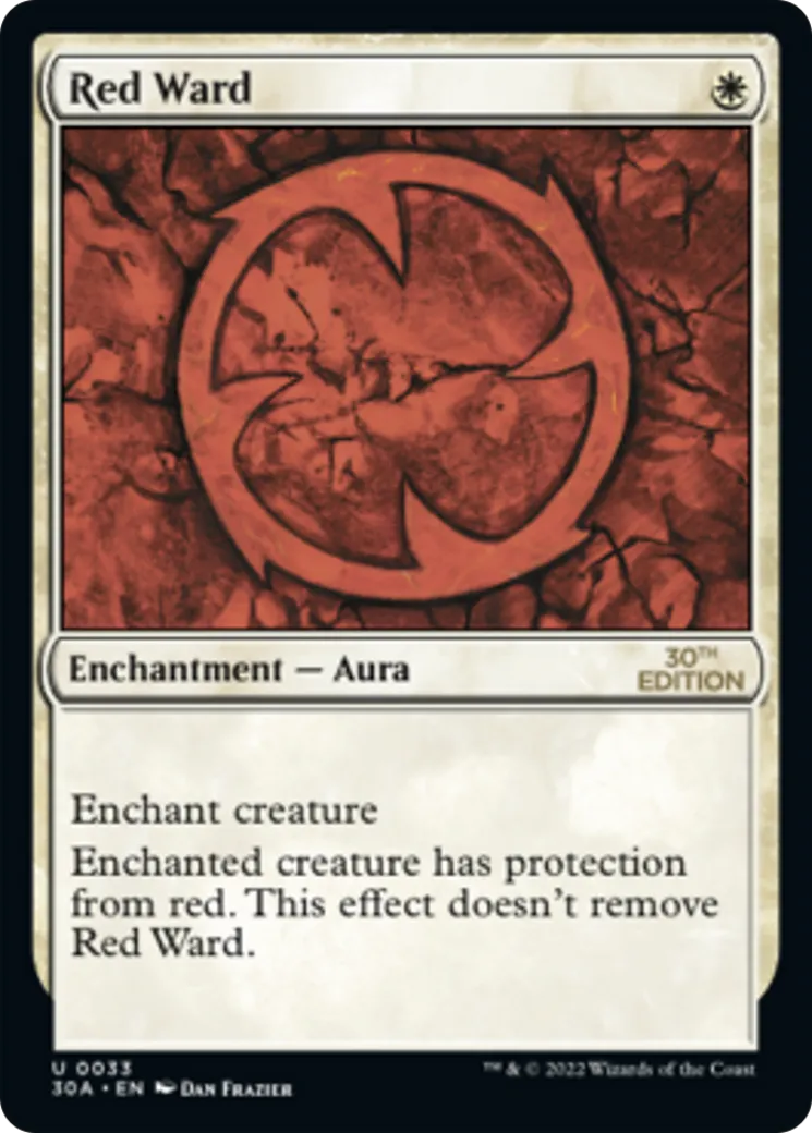 Red Ward — 30th Anniversary Edition — Magic: The Gathering