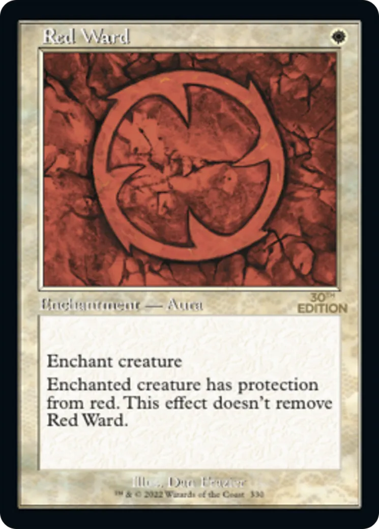 Red Ward — 30th Anniversary Edition — Magic: The Gathering