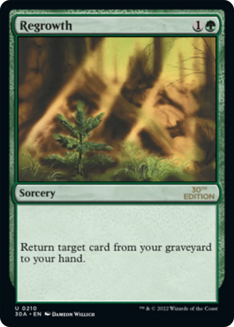 Regrowth — 30th Anniversary Edition — Magic: The Gathering