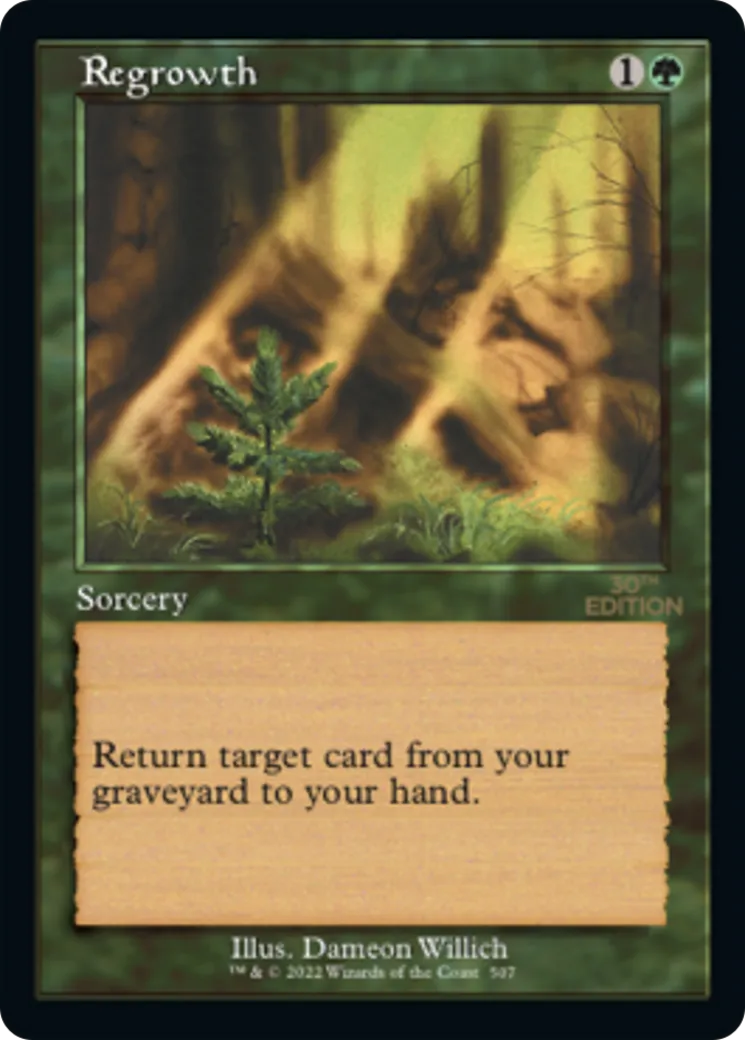 Regrowth — 30th Anniversary Edition — Magic: The Gathering