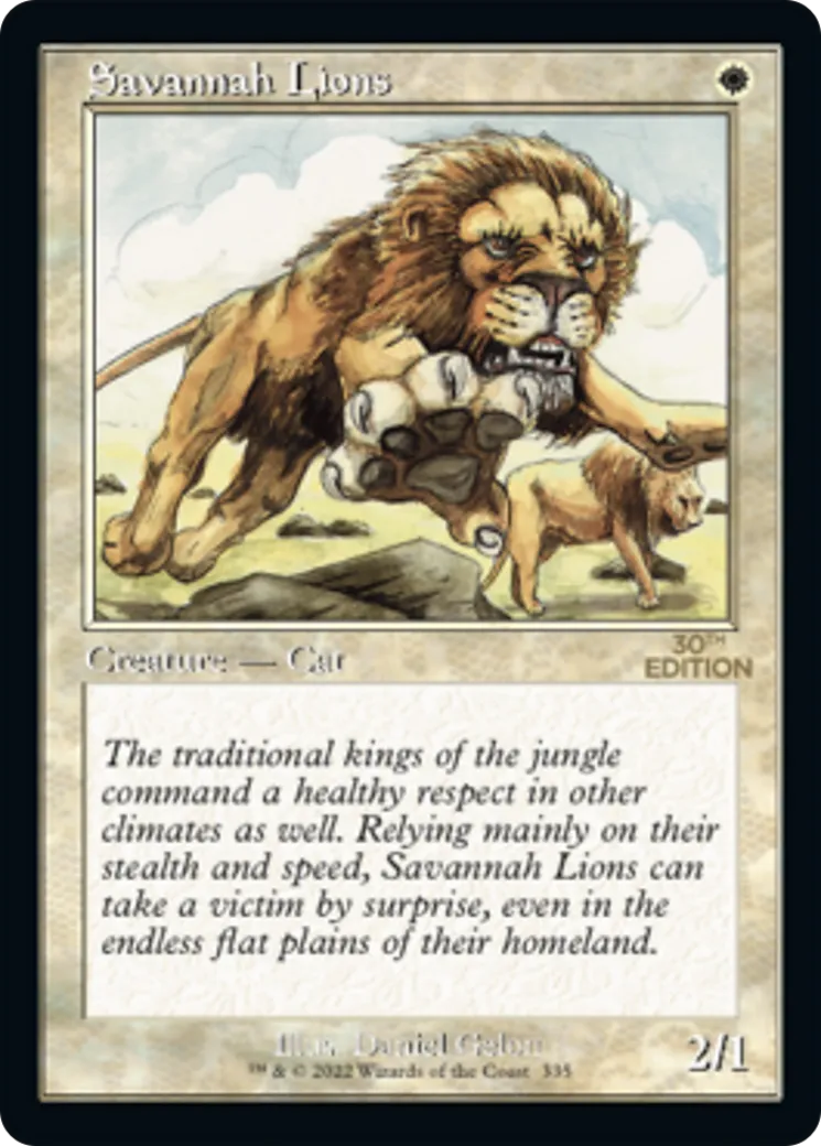 Lions des savanes — 30th Anniversary Edition — Magic: The Gathering