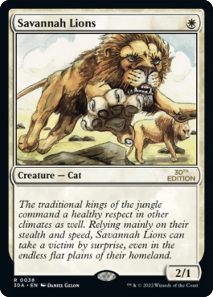 Savannah Lions — 30th Anniversary Edition — Magic: The Gathering