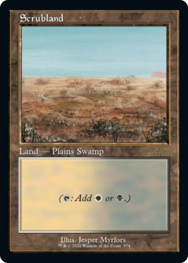 Scrubland — 30th Anniversary Edition — Magic: The Gathering