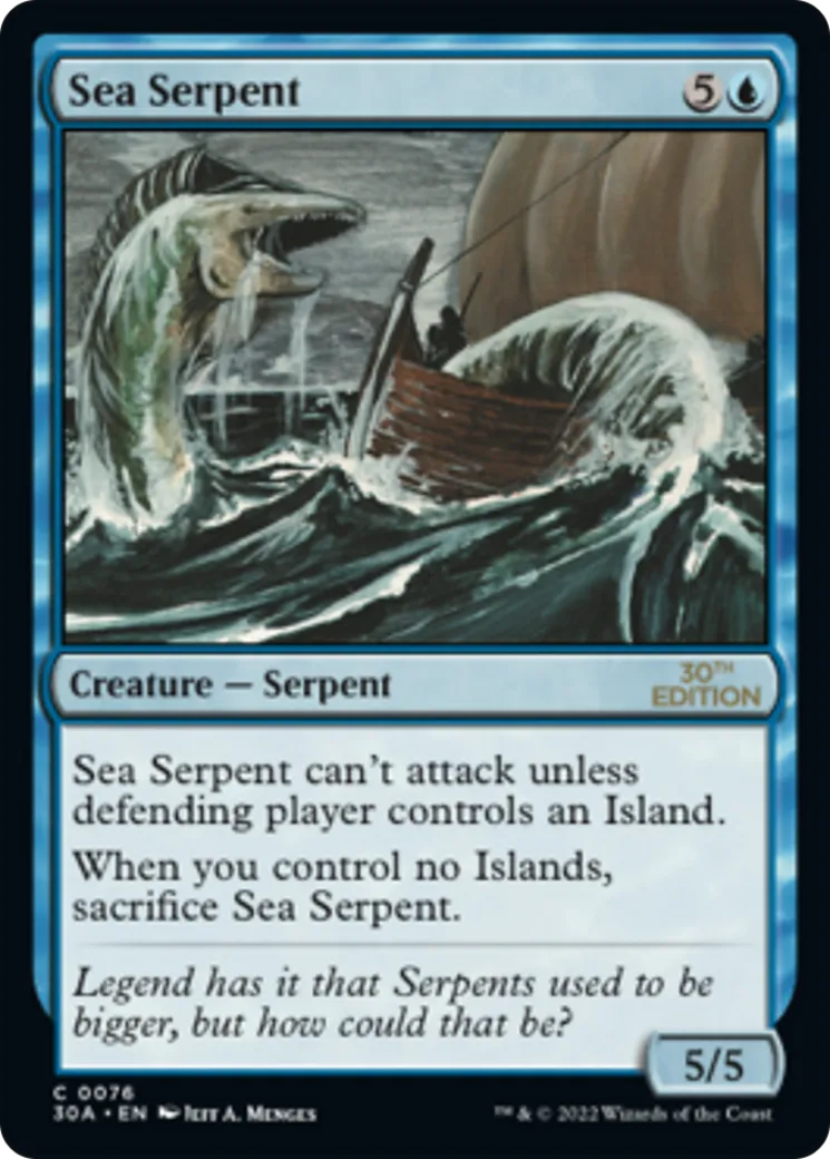 Grand serpent de mer — 30th Anniversary Edition — Magic: The Gathering