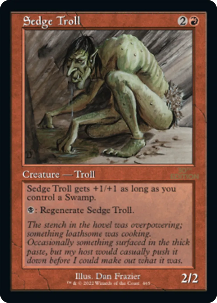 Troll fangeux — 30th Anniversary Edition — Magic: The Gathering