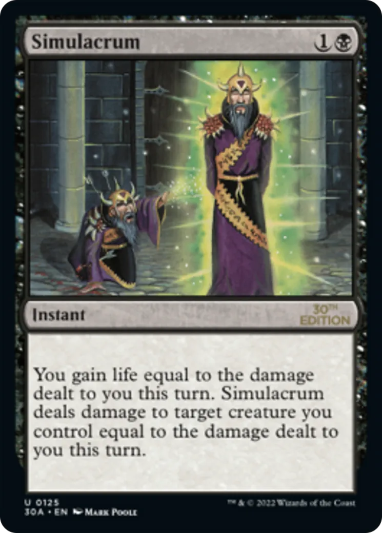 Simulacrum — 30th Anniversary Edition — Magic: The Gathering