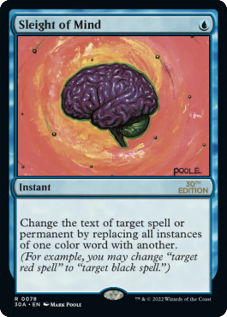 Sleight of Mind — 30th Anniversary Edition — Magic: The Gathering