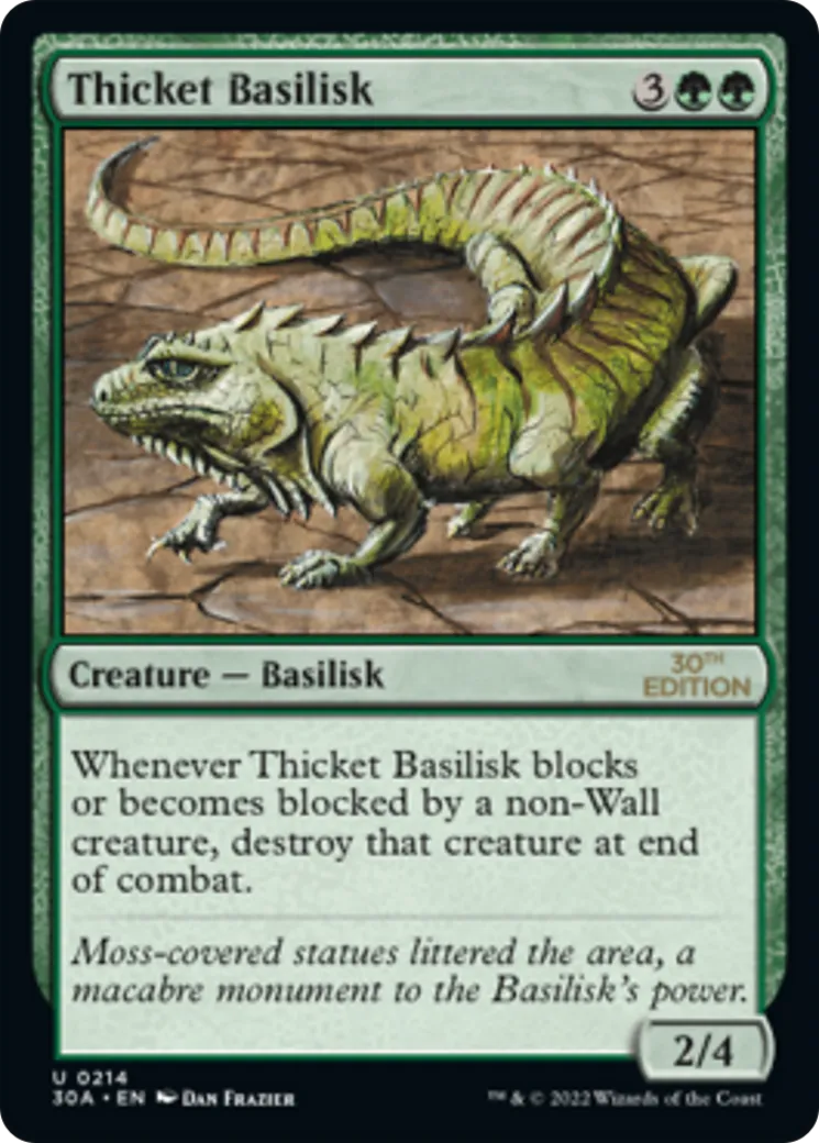 Basilic des halliers — 30th Anniversary Edition — Magic: The Gathering