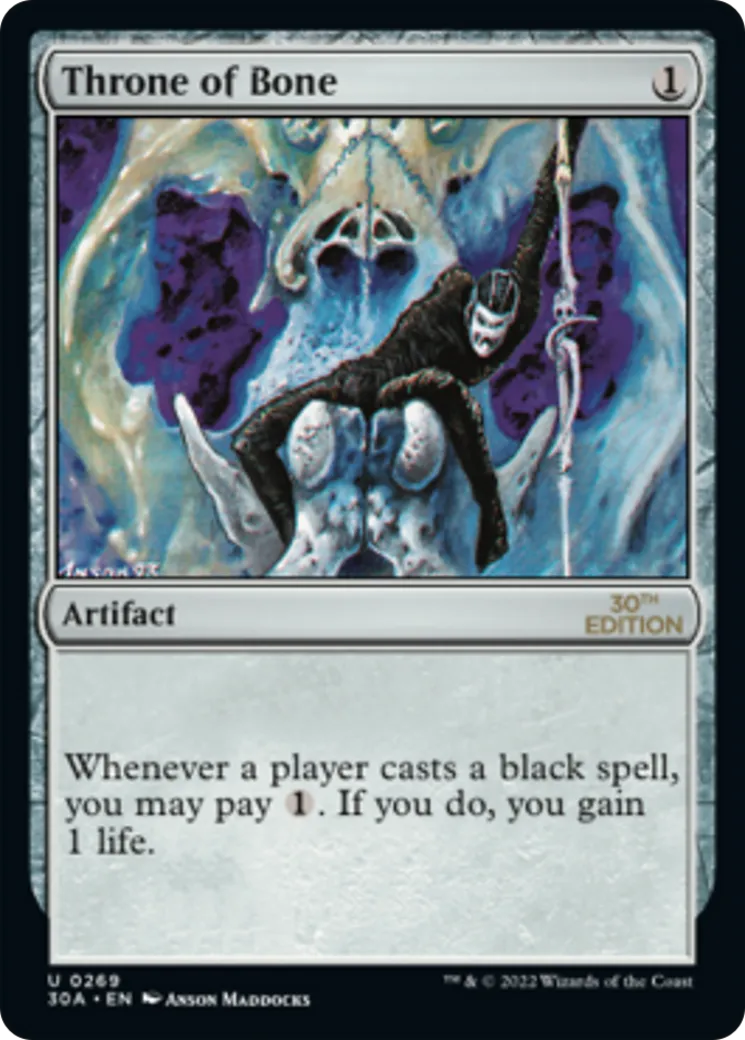 Trône d'os — 30th Anniversary Edition — Magic: The Gathering