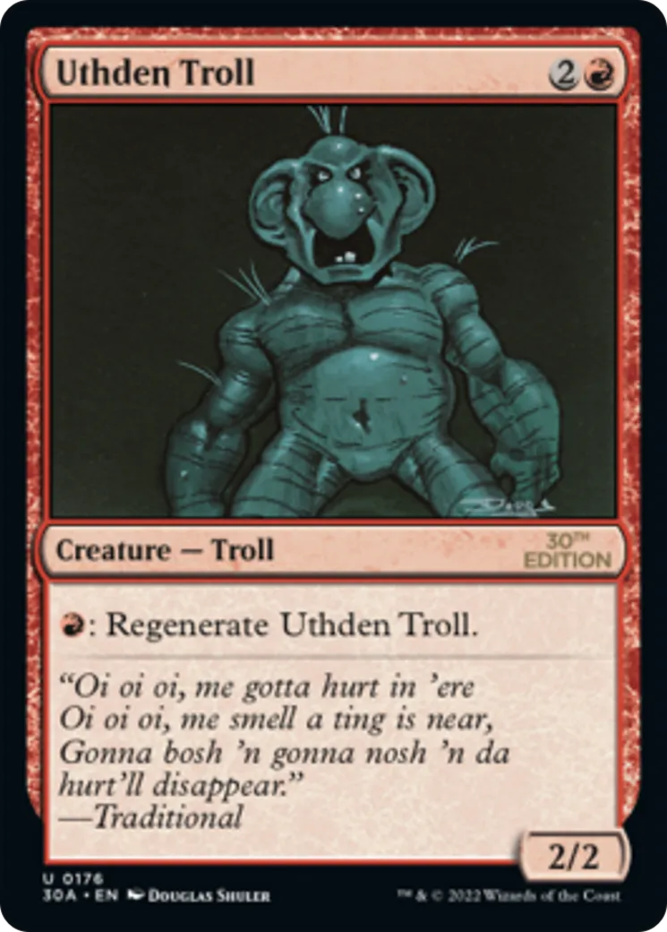 Uthden Troll — 30th Anniversary Edition — Magic: The Gathering
