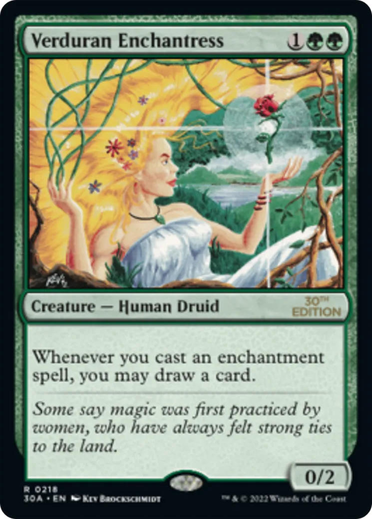 Verduran Enchantress — 30th Anniversary Edition — Magic: The Gathering