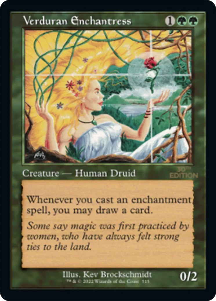 Verduran Enchantress — 30th Anniversary Edition — Magic: The Gathering