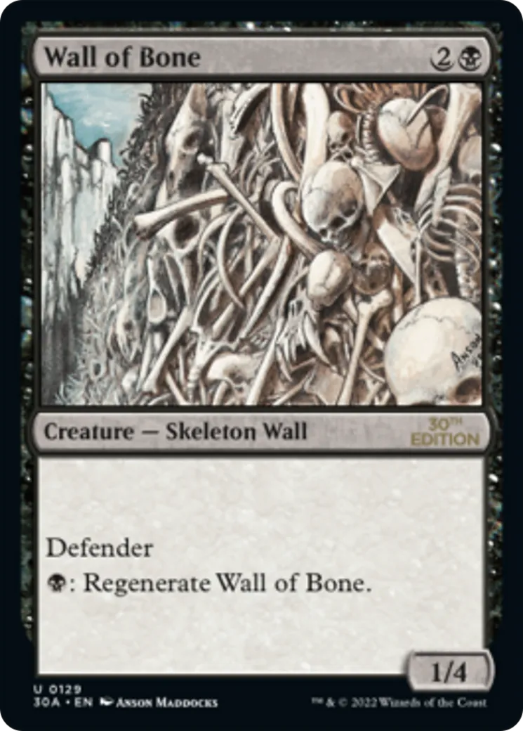 Wall of Bone from 30th Anniversary Edition - Magic: The Gathering