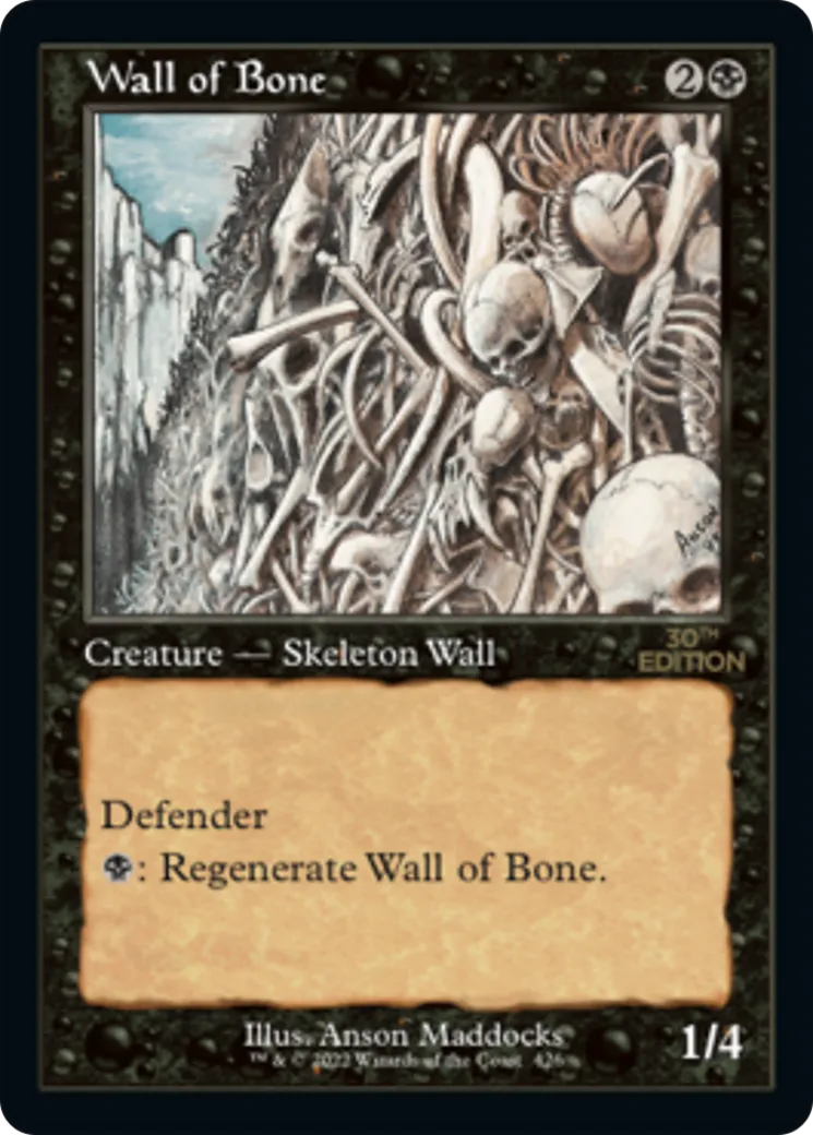 Mur d'ossements — 30th Anniversary Edition — Magic: The Gathering