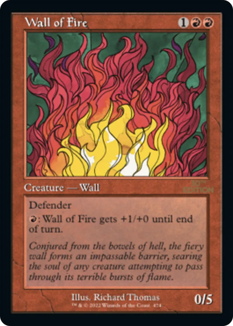 Wall of Fire — 30th Anniversary Edition — Magic: The Gathering