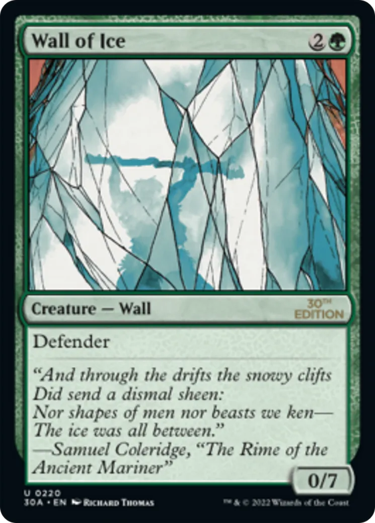Wall of Ice — 30th Anniversary Edition — Magic: The Gathering
