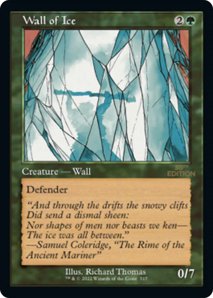 Wall of Ice — 30th Anniversary Edition — Magic: The Gathering