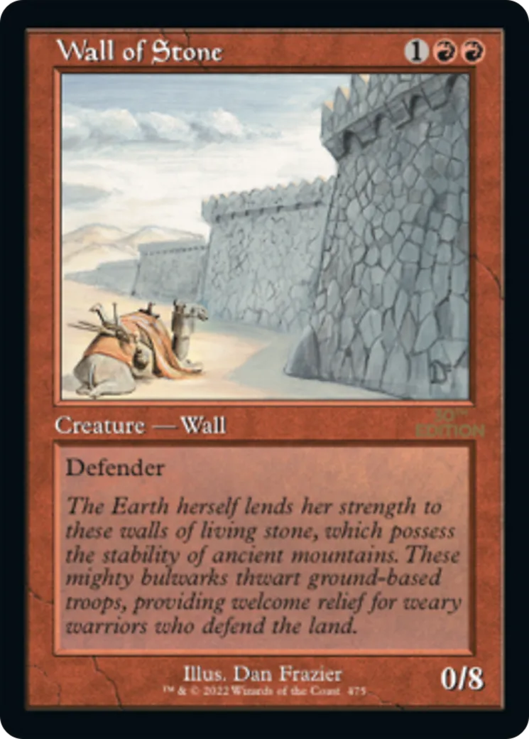 Wall of Stone — 30th Anniversary Edition — Magic: The Gathering