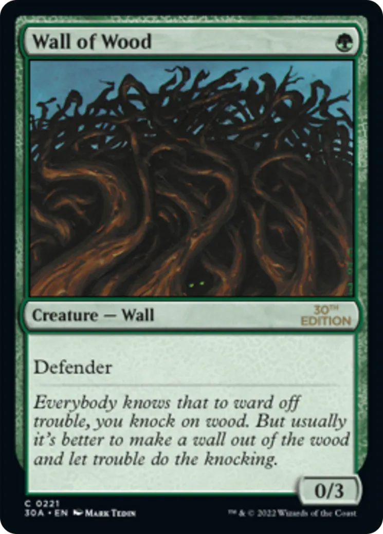 Mur de bois — 30th Anniversary Edition — Magic: The Gathering