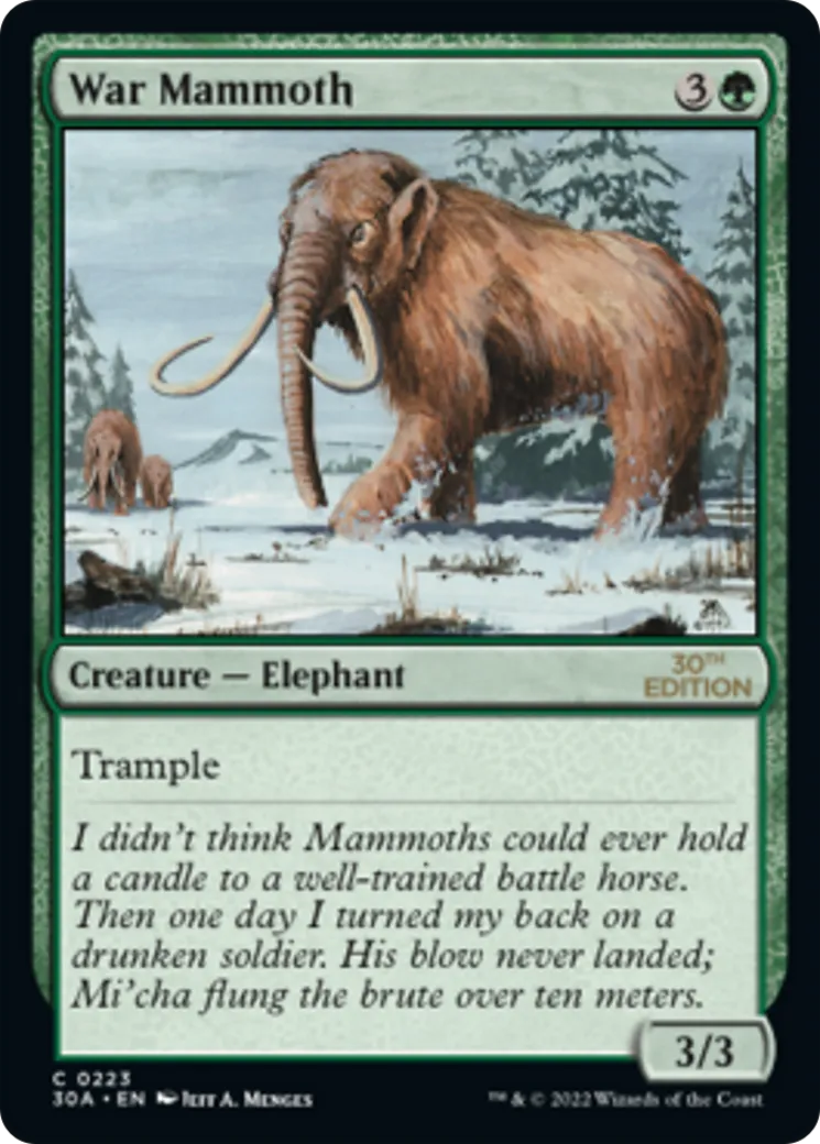 Mammouth de guerre — 30th Anniversary Edition — Magic: The Gathering