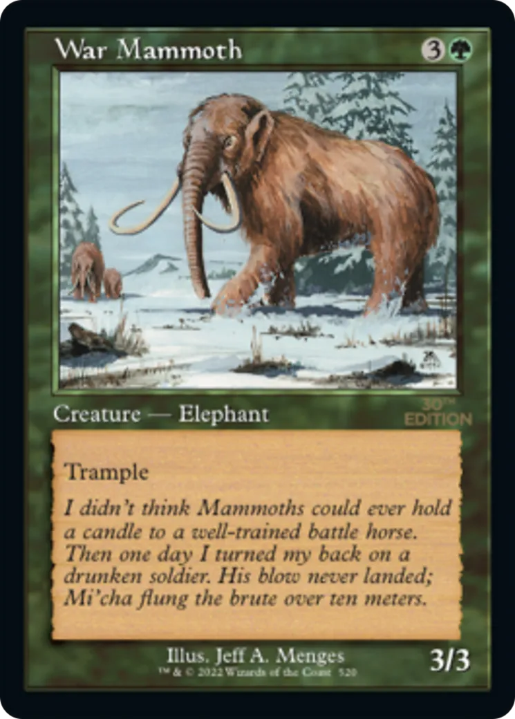 Mammouth de guerre — 30th Anniversary Edition — Magic: The Gathering