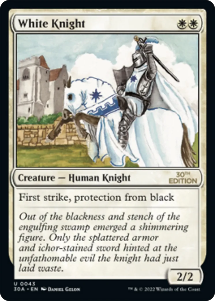 White Knight — 30th Anniversary Edition — Magic: The Gathering