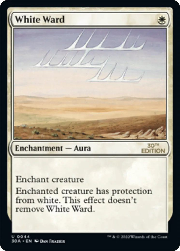 White Ward — 30th Anniversary Edition — Magic: The Gathering