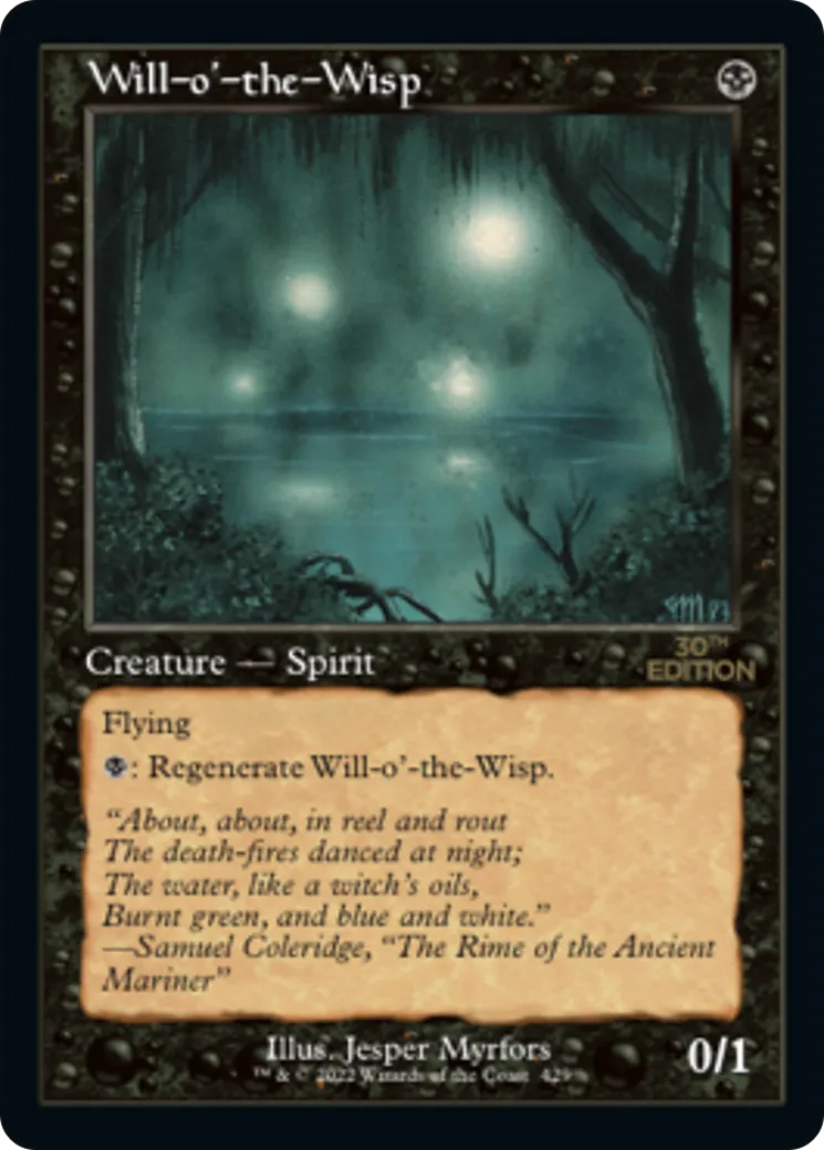 Will-o'-the-Wisp — 30th Anniversary Edition — Magic: The Gathering