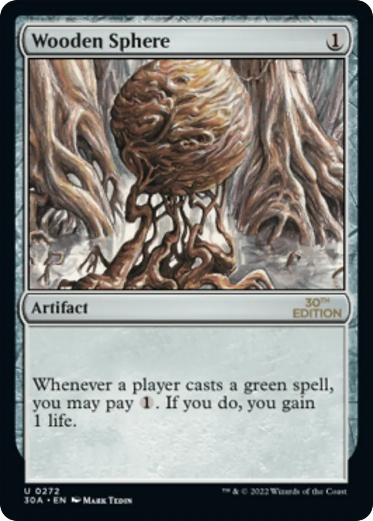 Wooden Sphere — 30th Anniversary Edition — Magic: The Gathering