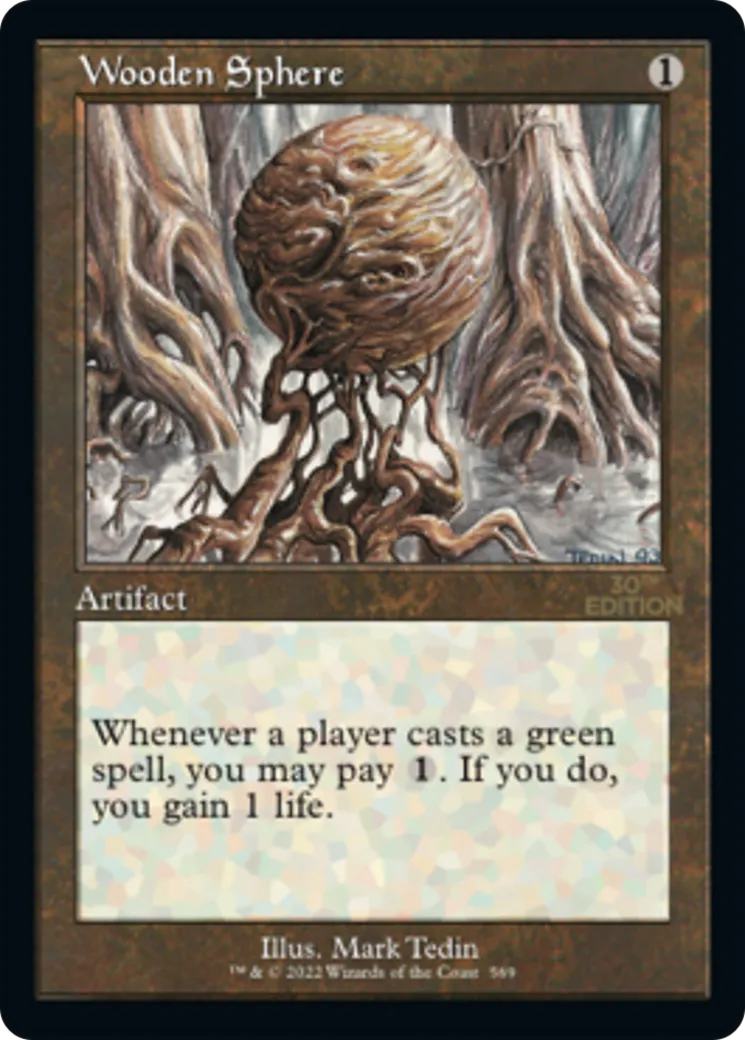 Wooden Sphere — 30th Anniversary Edition — Magic: The Gathering