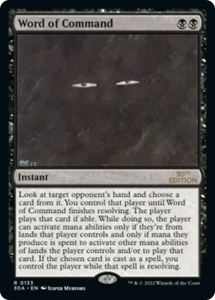 Word of Command — 30th Anniversary Edition — Magic: The Gathering