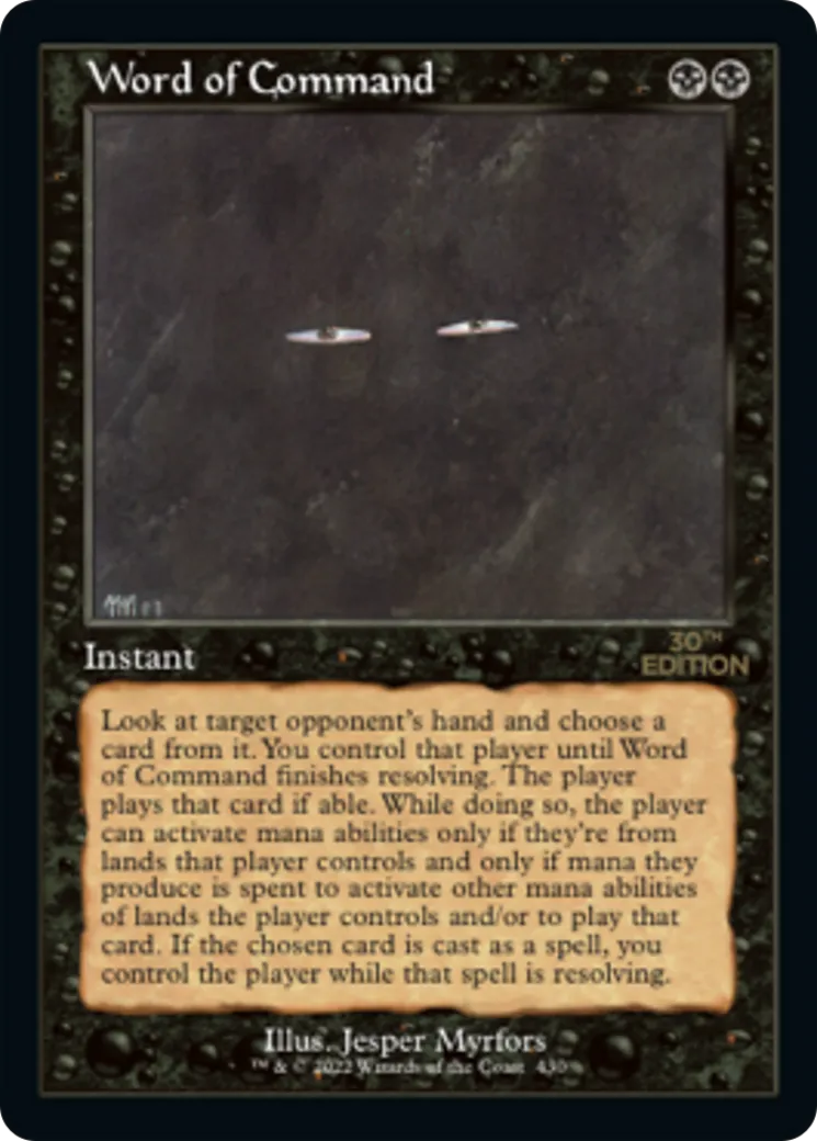 Word of Command — 30th Anniversary Edition — Magic: The Gathering