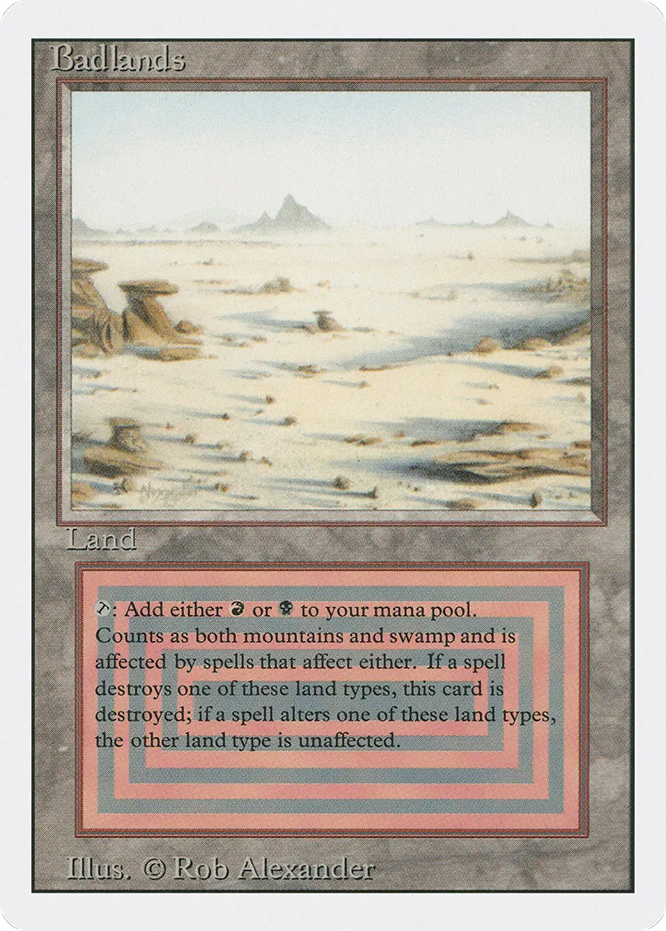 Badlands — Revised Edition — Magic: The Gathering