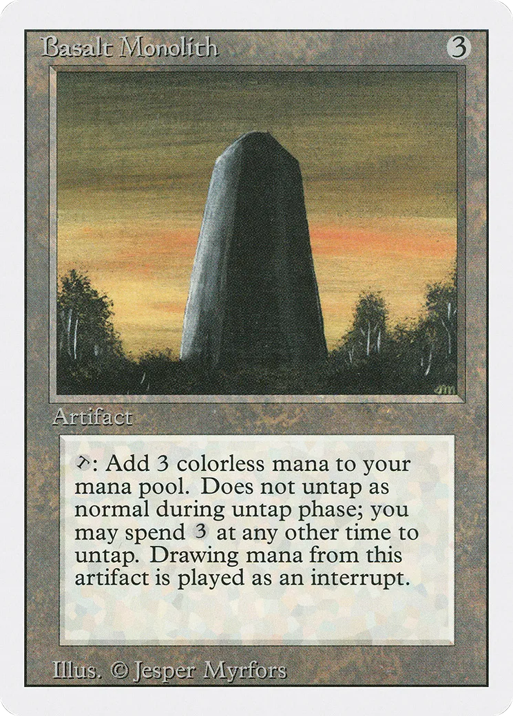 Monolithe de basalte — Revised Edition — Magic: The Gathering