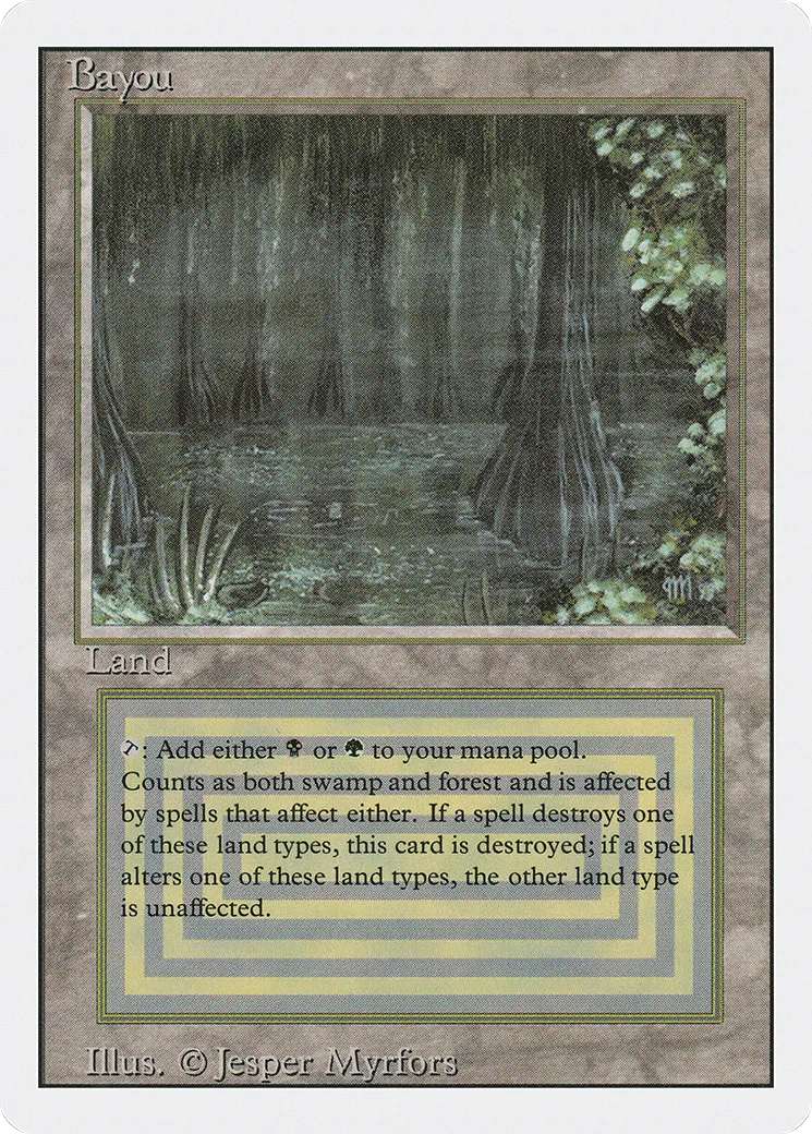 Bayou — Revised Edition — Magic: The Gathering