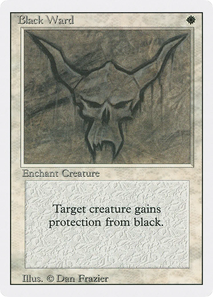 Rune de garde noire — Revised Edition — Magic: The Gathering