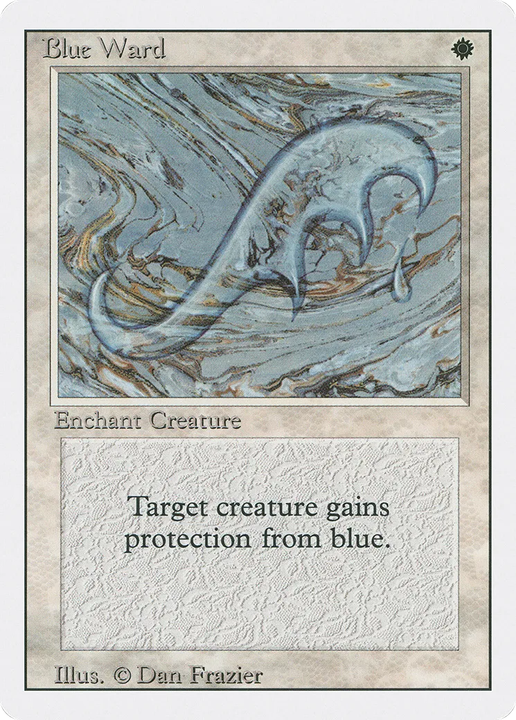 Blue Ward — Revised Edition — Magic: The Gathering
