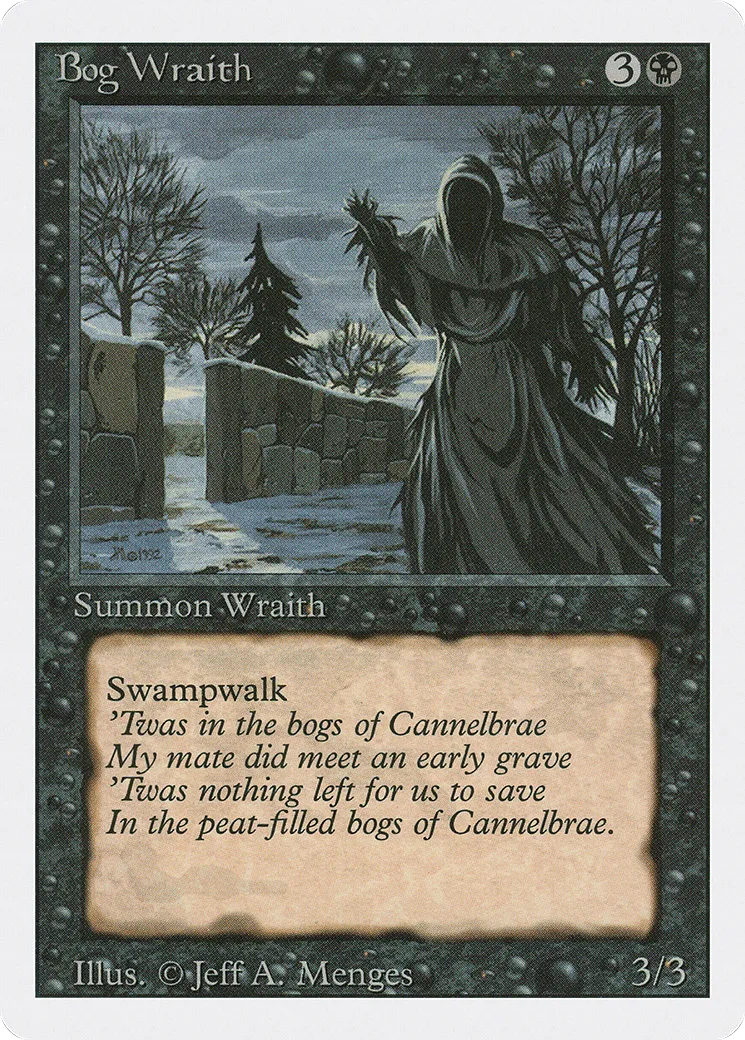 Bog Wraith — Revised Edition — Magic: The Gathering