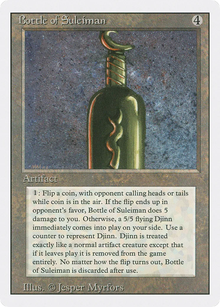 Bouteille de Salomon — Revised Edition — Magic: The Gathering