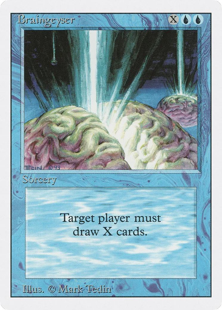 Braingeyser — Revised Edition — Magic: The Gathering