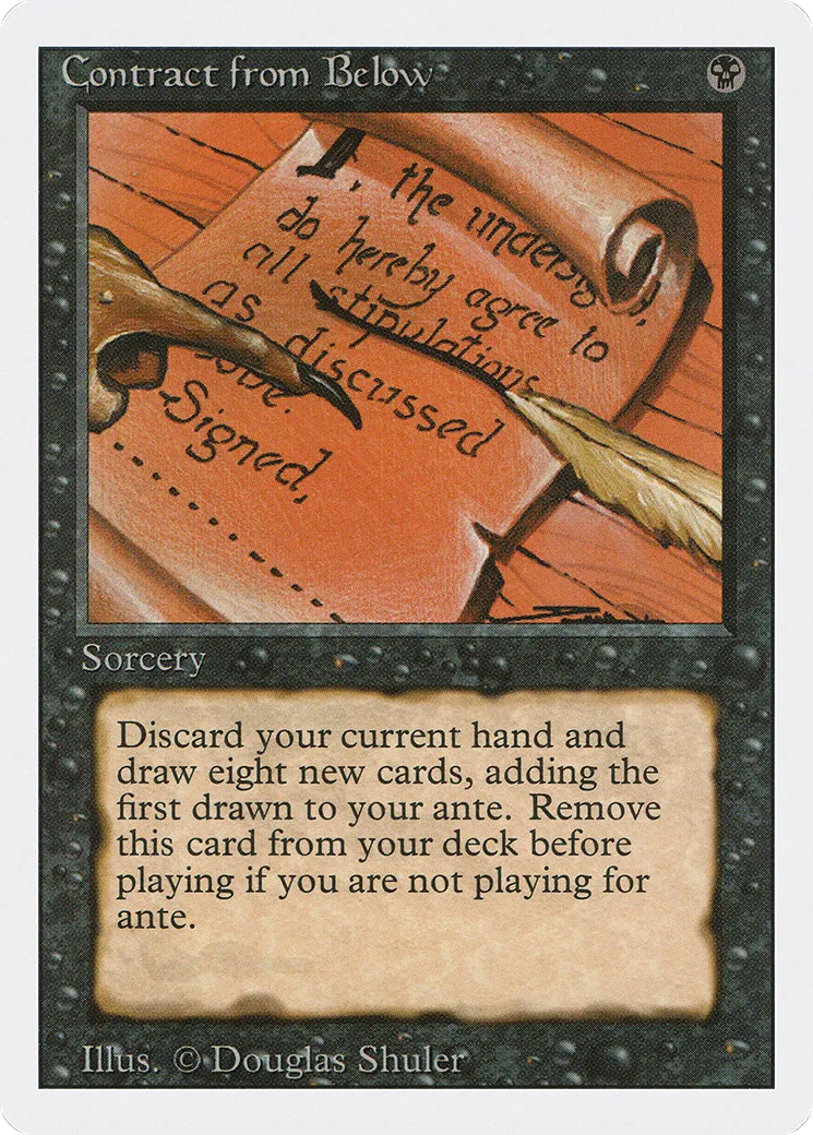 Contrat avec les enfers — Revised Edition — Magic: The Gathering