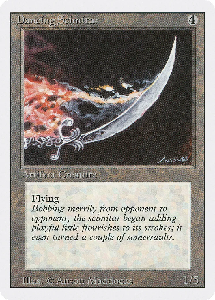 Cimeterre dansant — Revised Edition — Magic: The Gathering