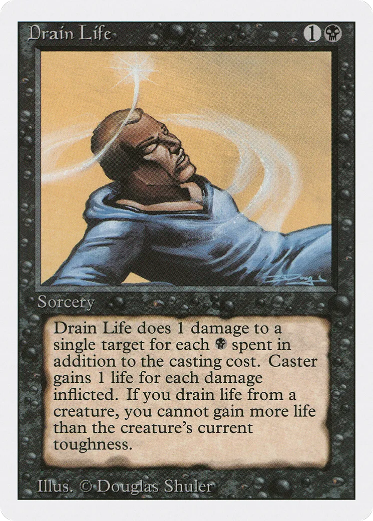 Drain de vie — Revised Edition — Magic: The Gathering
