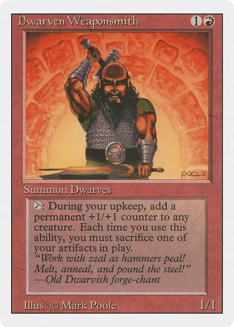 Forgeur d'armes nain — Revised Edition — Magic: The Gathering