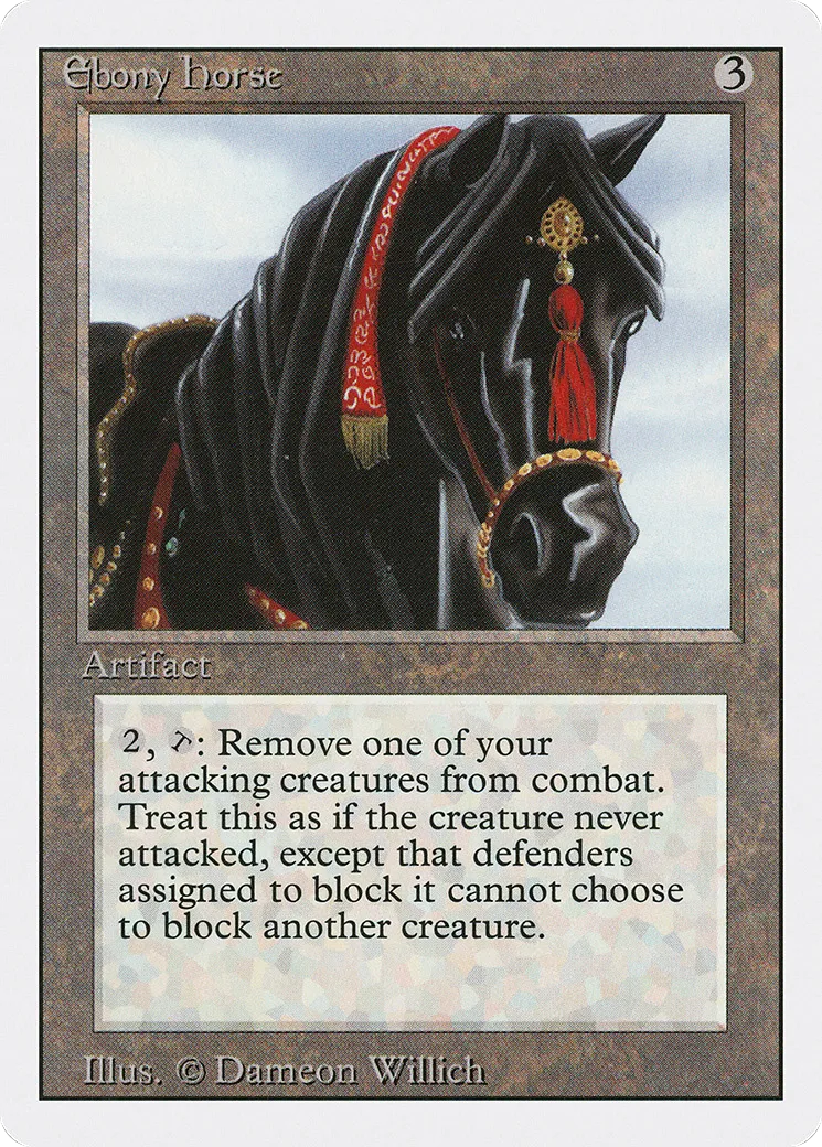 Cheval d'ébène — Revised Edition — Magic: The Gathering