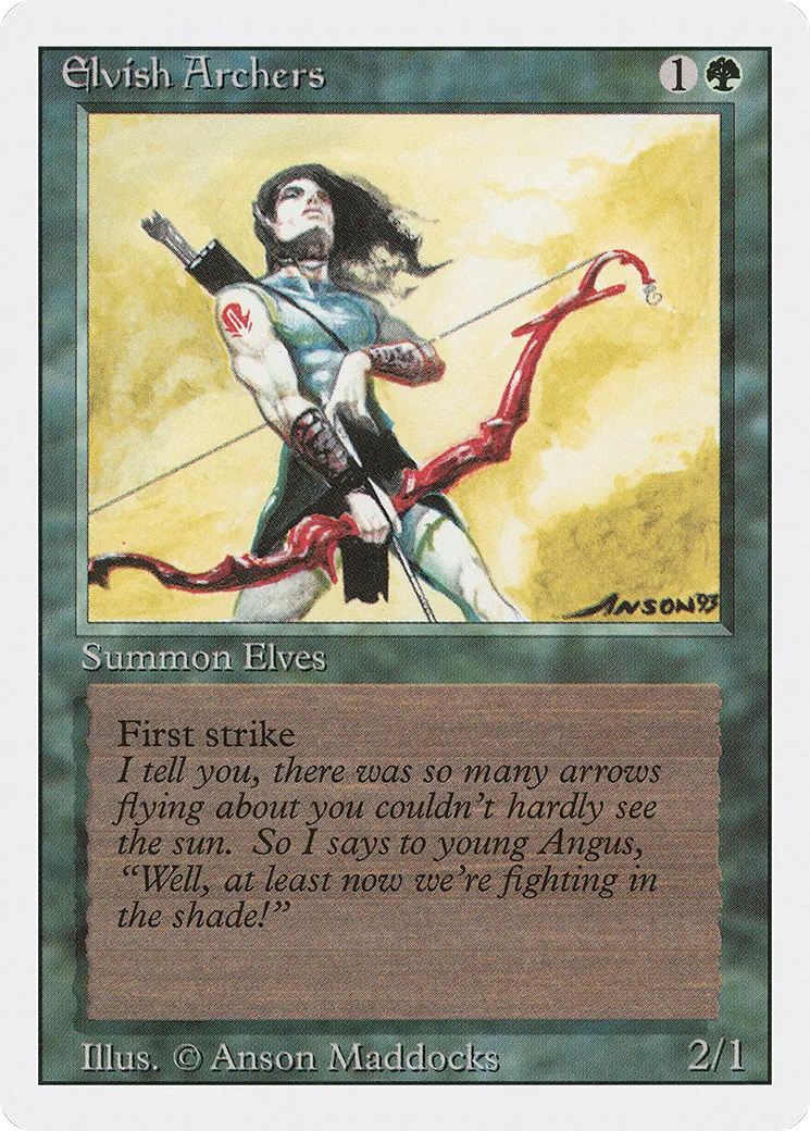 Archers elfes — Revised Edition — Magic: The Gathering