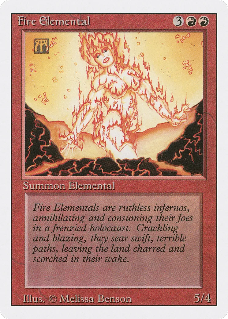 Fire Elemental — Revised Edition — Magic: The Gathering