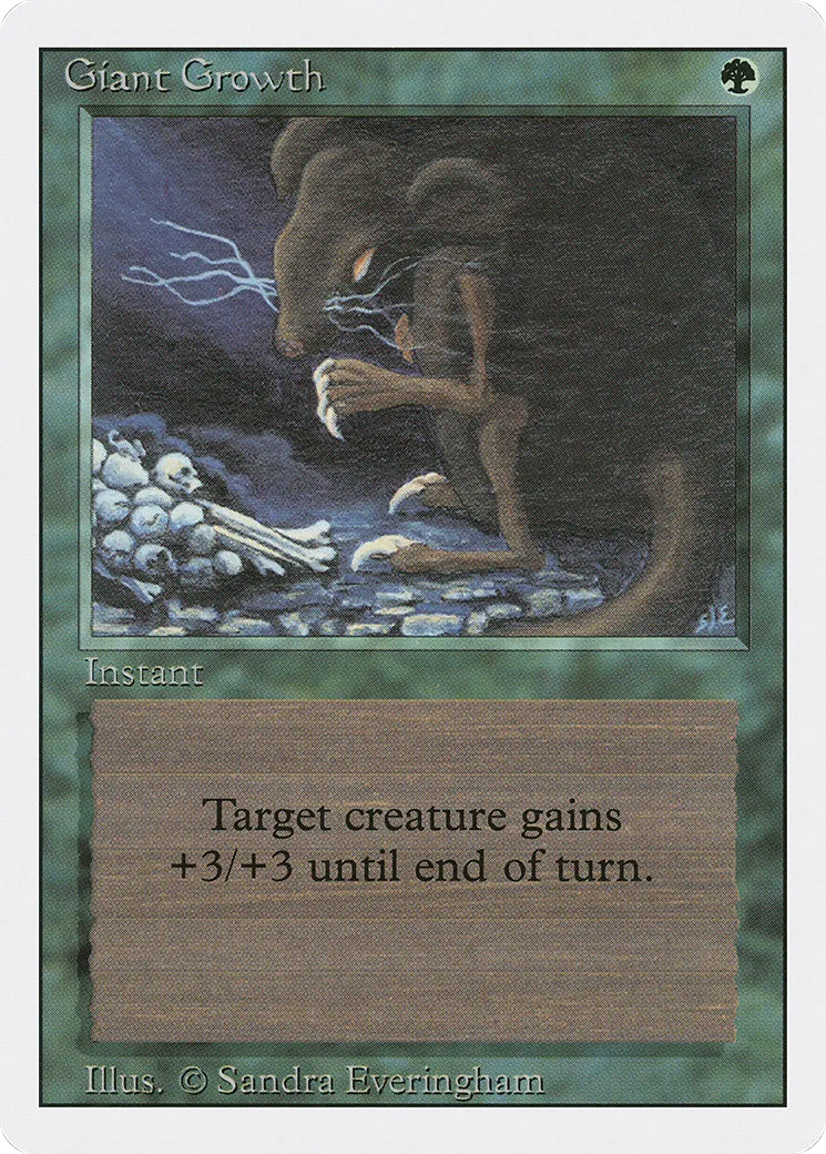 Giant Growth — Revised Edition — Magic: The Gathering