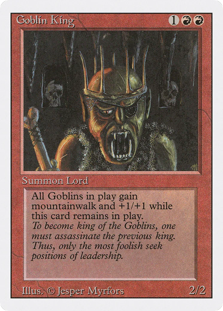 Goblin King — Revised Edition — Magic: The Gathering
