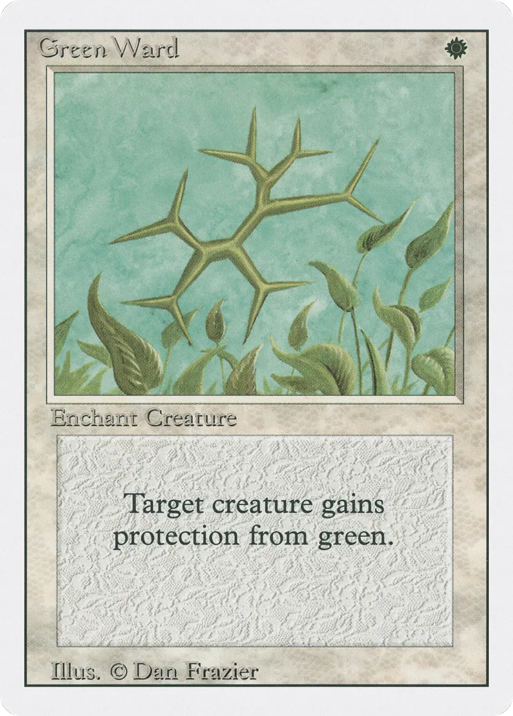Green Ward — Revised Edition — Magic: The Gathering